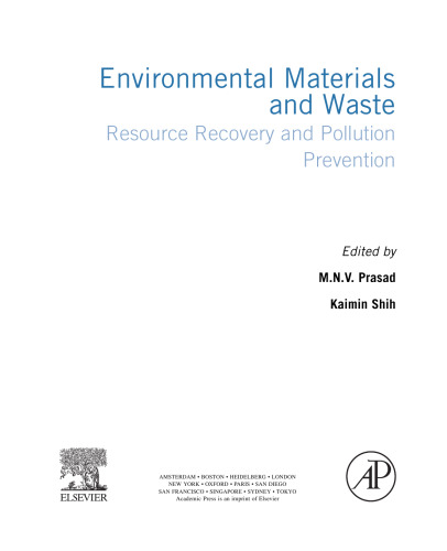 Environmental Materials and Waste. Resource Recovery and Pollution Prevention