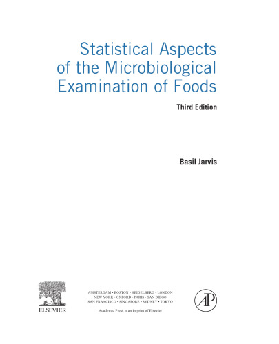 Statistical Aspects of the Microbiological Examination of Foods