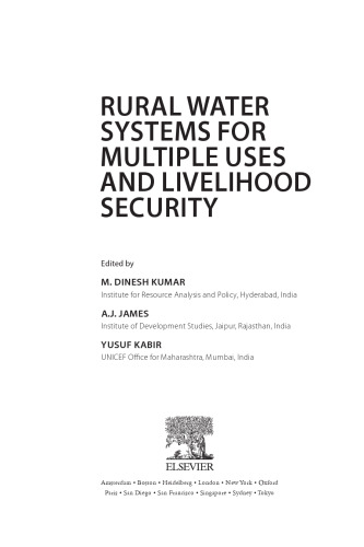 Rural Water Systems for Multiple Uses and Livelihood Security