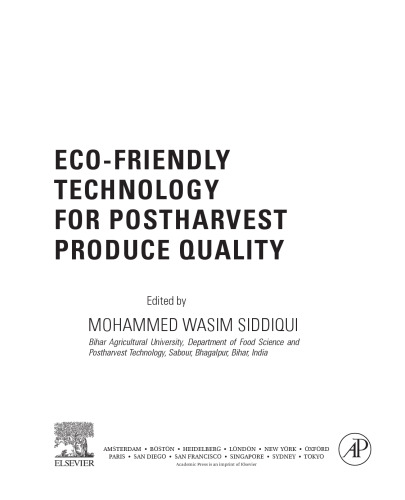 Eco-Friendly Technology for Postharvest Produce Quality