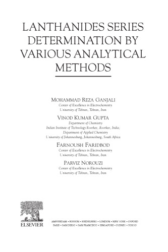 Lanthanides Series Determination by Various Analytical Methods