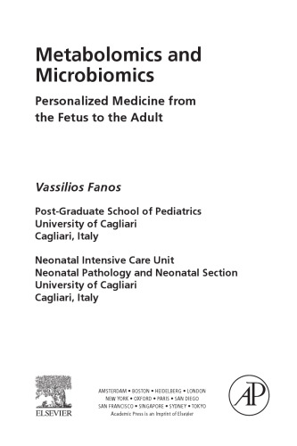 Metabolomics and Microbiomics. Personalized Medicine from the Fetus to the Adult