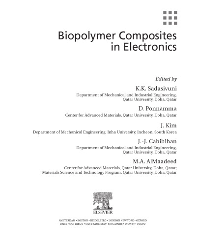 Biopolymer Composites in Electronics