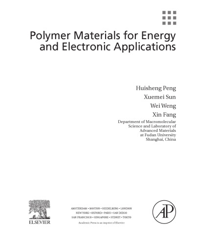 Polymer Materials for Energy and Electronic Applications
