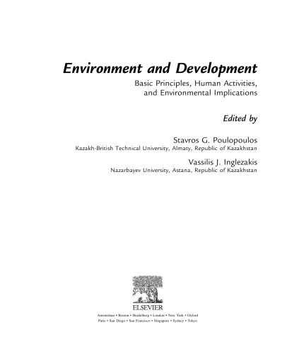 Environment and Development. Basic Principles, Human Activities, and Environmental Implications