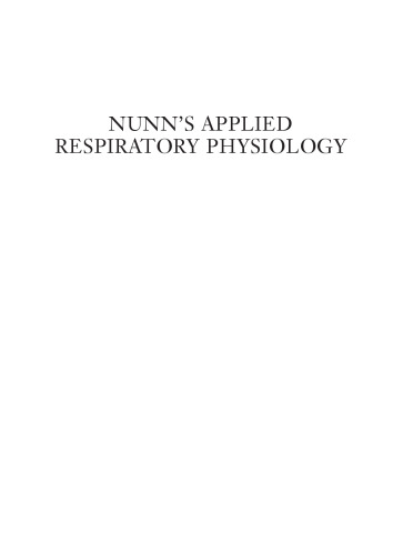 Nunn’s Applied Respiratory Physiology
