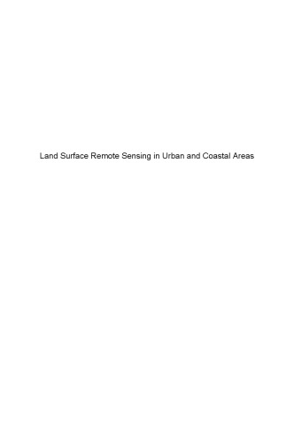 Land Surface Remote Sensing in Urban and Coastal Areas