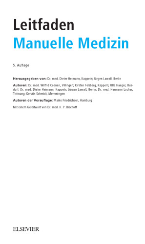 LF Manuelle Medizin. Mit Zugang zum Elsevier-Portal