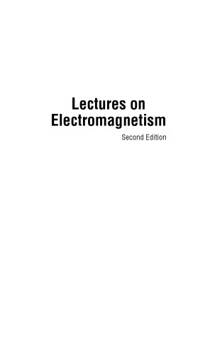 Lectures on Electromagnetism