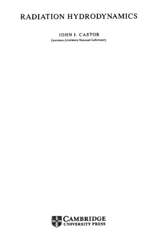 Radiation hydrodynamics