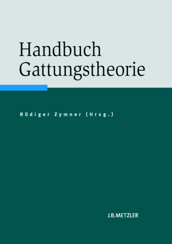 Handbuch Gattungstheorie
