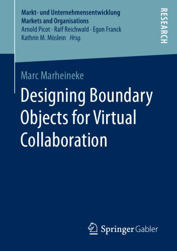 Designing Boundary Objects for Virtual Collaboration