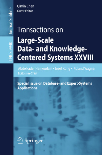 Transactions on Large-Scale Data- and Knowledge-Centered Systems XXVIII: Special Issue on Database- and Expert-Systems Applications
