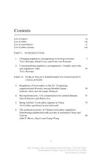 The Changing Landscape of Food Governance: Public and Private Encounters