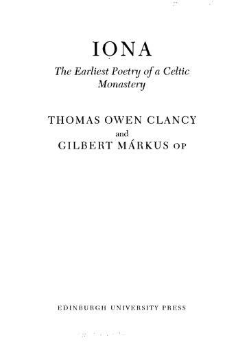 Iona - The earliest poetry of a Celtic monastery