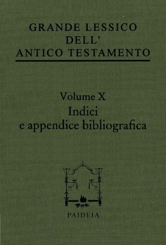 Grande Lessico dell’Antico Testamento (Indici)