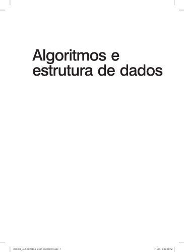 Algoritmos e estrutura de dados: análise e desenvolvimento de sistemas
