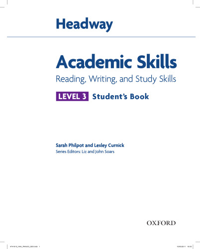 Headway 3 Academic Skills Read