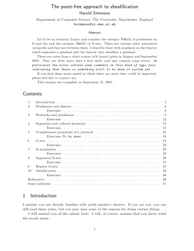 The point-free approach to sheafification [expository notes]