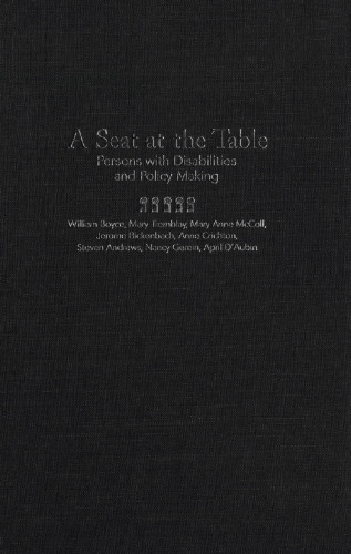 A Seat at the Table: Persons with Disabilities and Policy Making