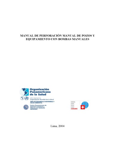 Manual de perforación manual de pozos con bombas manuales