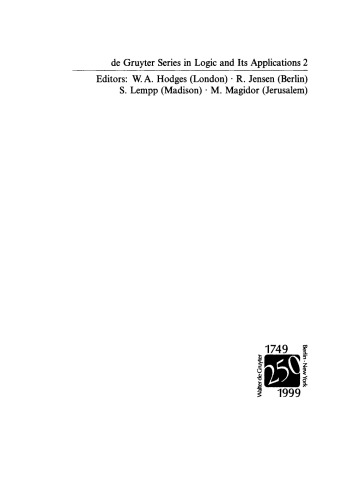 Recursion Theory and Complexity: Proceedings of the Kazan ’97 Workshop, Kazan, Russia, July 14 19, 1997