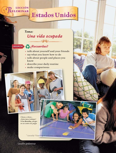 ¡Avancemos! Student Edition Level 3