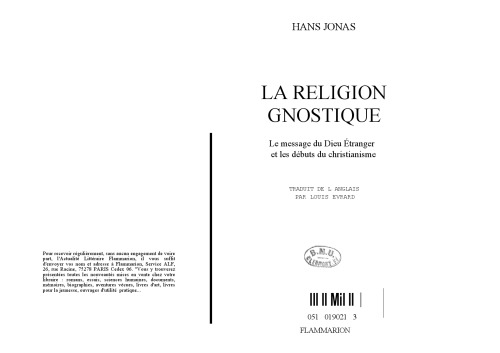 La Religion gnostique : Le message du dieu étranger et les débuts du christianisme