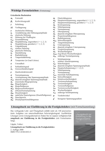 Einführung in die Festigkeitslehre: Lehr- und Übungsbuch