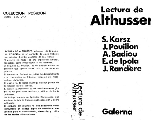 Lectura de Althusser