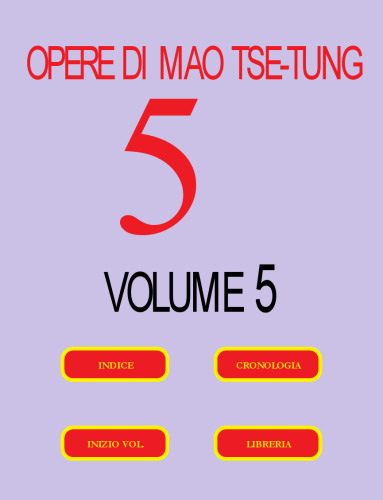 Opere di Mao Tse-tung (Volume n° 5)