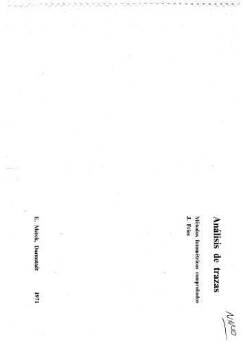 Analisis de trazas-Metodos Fotometricos Comprobados