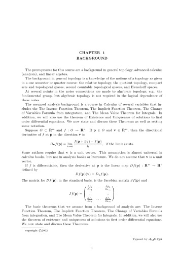 Differential Geometry  [Lecture notes]