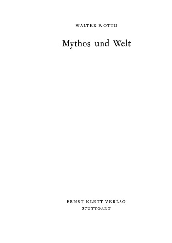 Mythos und Welt