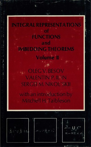 Integral Representations of Functions and Imbedding Theorems