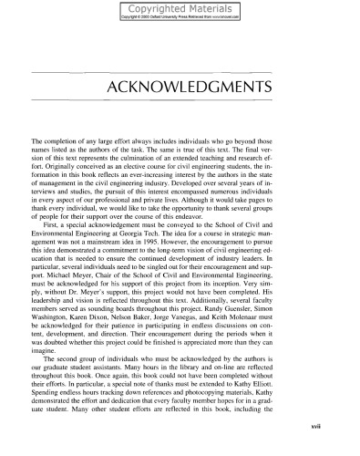 Strategic corporate management for engineering