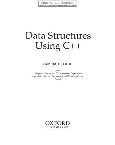 Data structures using C++