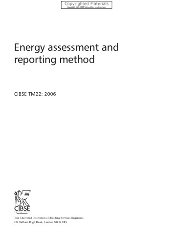 Energy assessment and reporting record