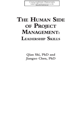 The human side of project management: leadership skills