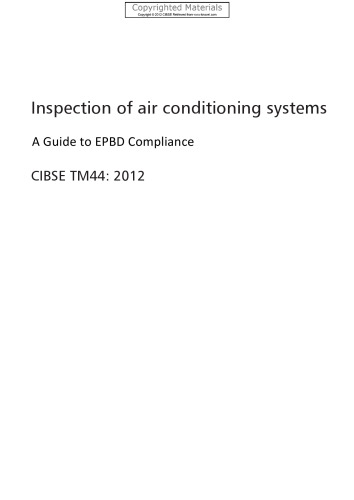 Inspection of air conditioning systems - A Guide to EPBD Compliance