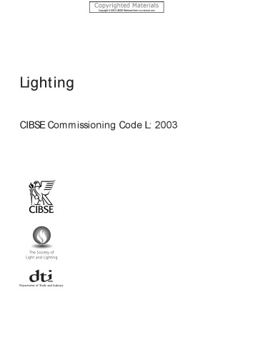 Lighting: CIBSE Commissioning Code L