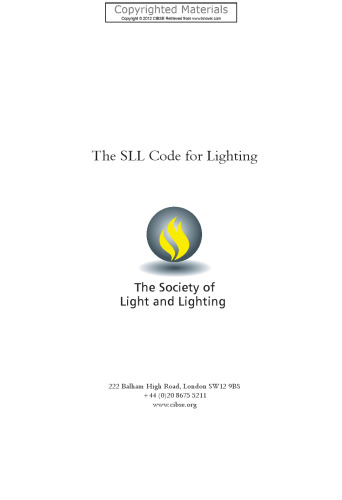 The SLL code for lighting