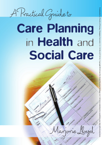 A practical guide to care planning in health and social care