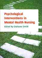 Psychological interventions in mental health nursing