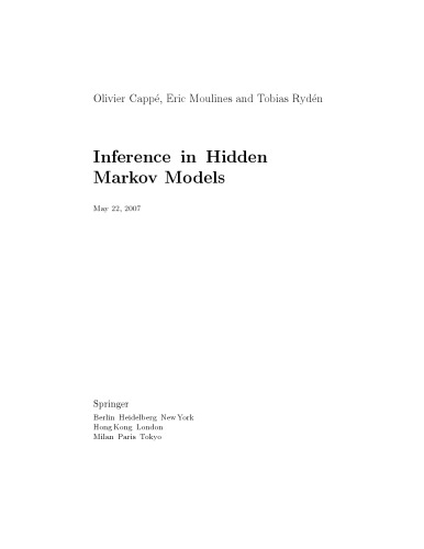 Inference in hidden Markov models