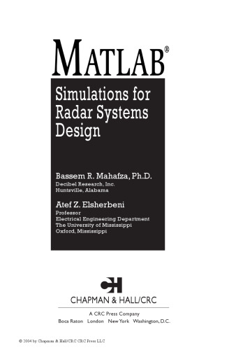MATLAB simulations for radar systems design