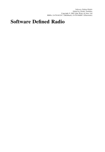 Software defined radio: enabling technologies