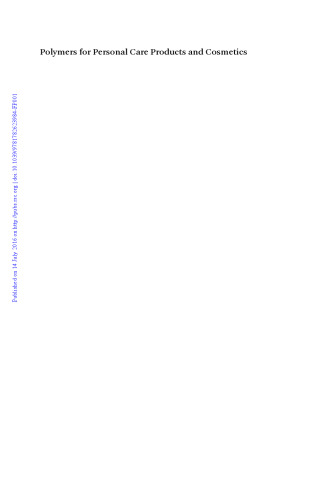 Polymers for personal care products and cosmetics