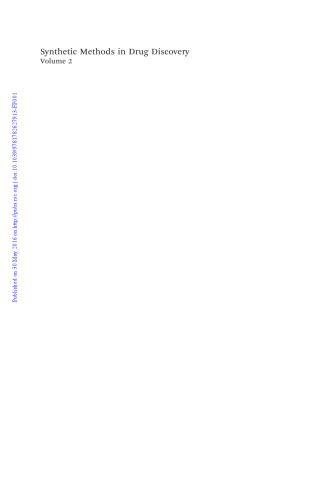 Synthetic methods in drug discovery. Volume 2