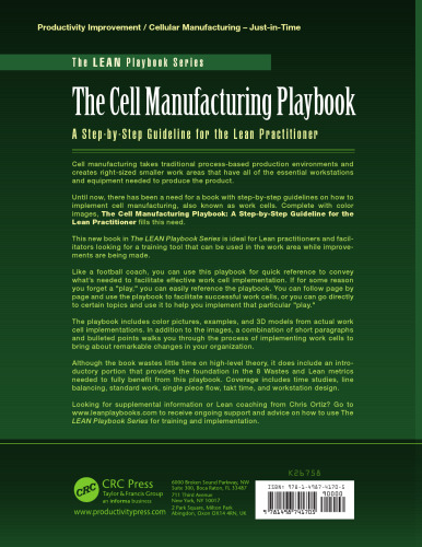 The cell manufacturing playbook: a step-by-step guideline for the lean practitioner